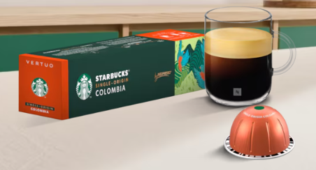 Vertuo  Starbucks® by Nespresso  Starbucks® Single Origin Colombia Notes of Toasted Walnut & Herbs
